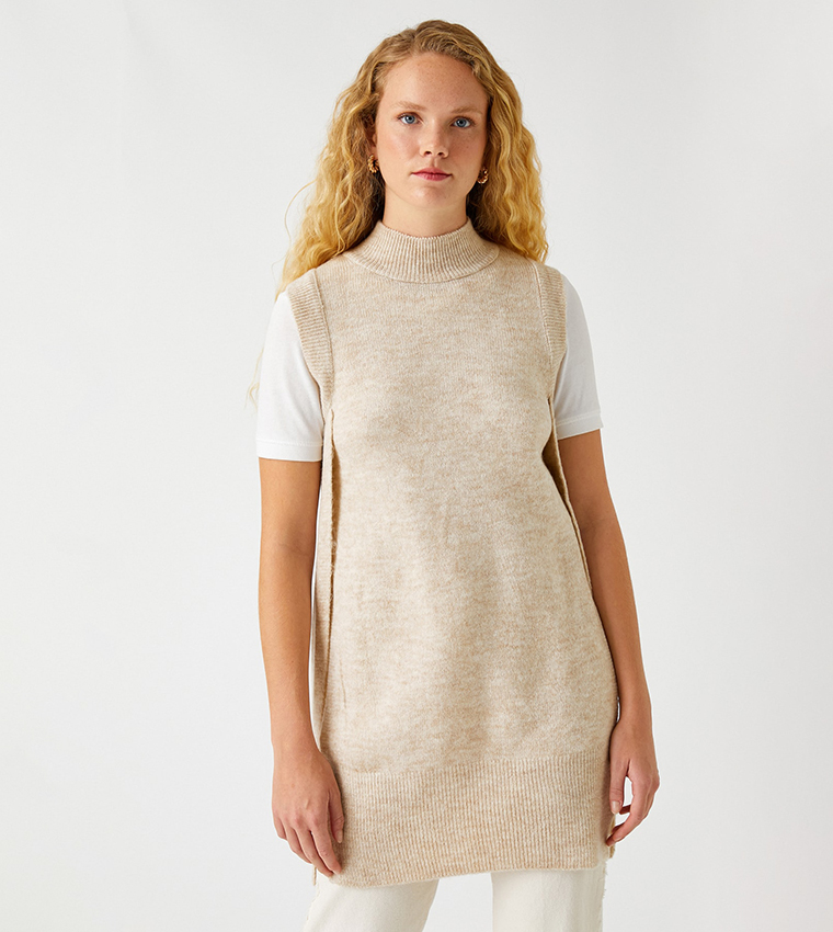 Mock Neck Sweater Vest