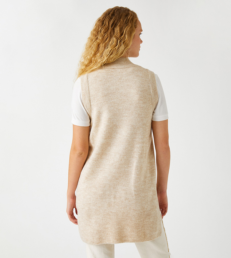 Mock Neck Sweater Vest