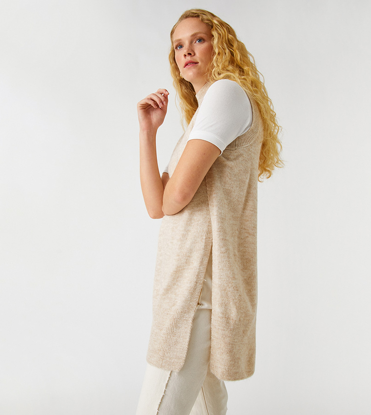 Mock Neck Sweater Vest