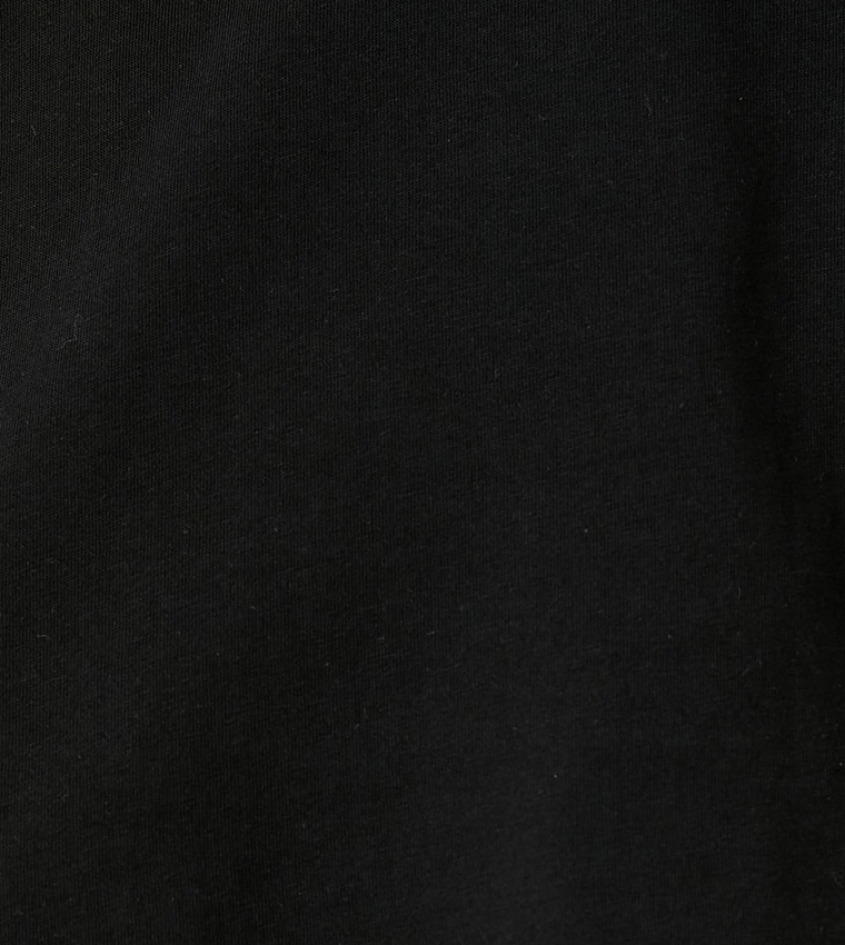 Koton  Short Sleeve T-Shirts - Black Casual T-Shirts