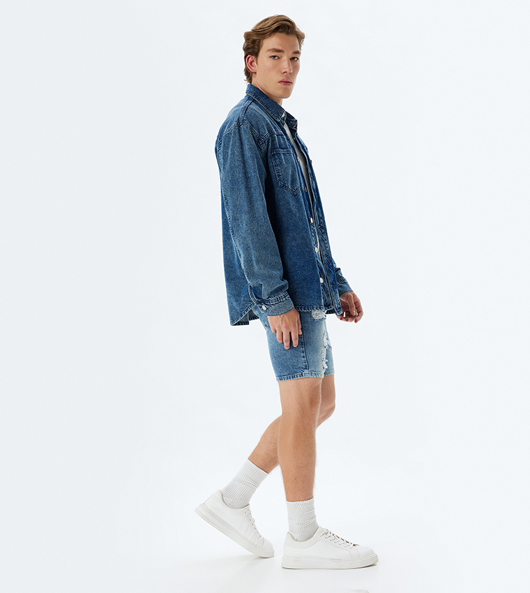 شورت جينز ضيق 