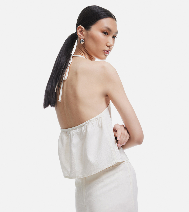 Solid Halterneck Top