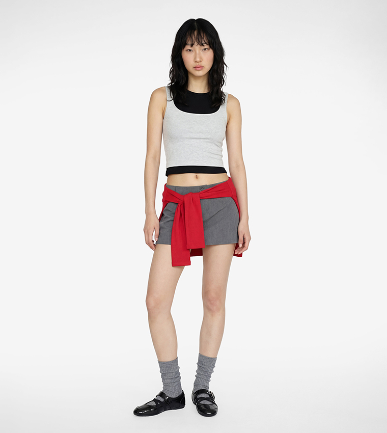 Koton  Sleeveless Tops - Grey Sleeveless Tops