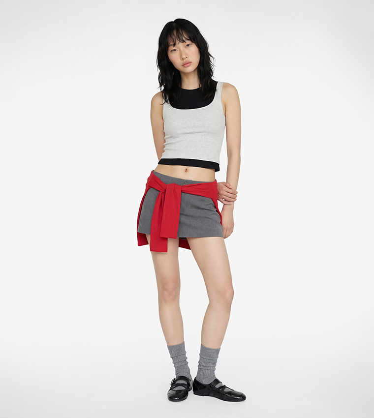 Koton  Sleeveless Tops - Grey Sleeveless Tops