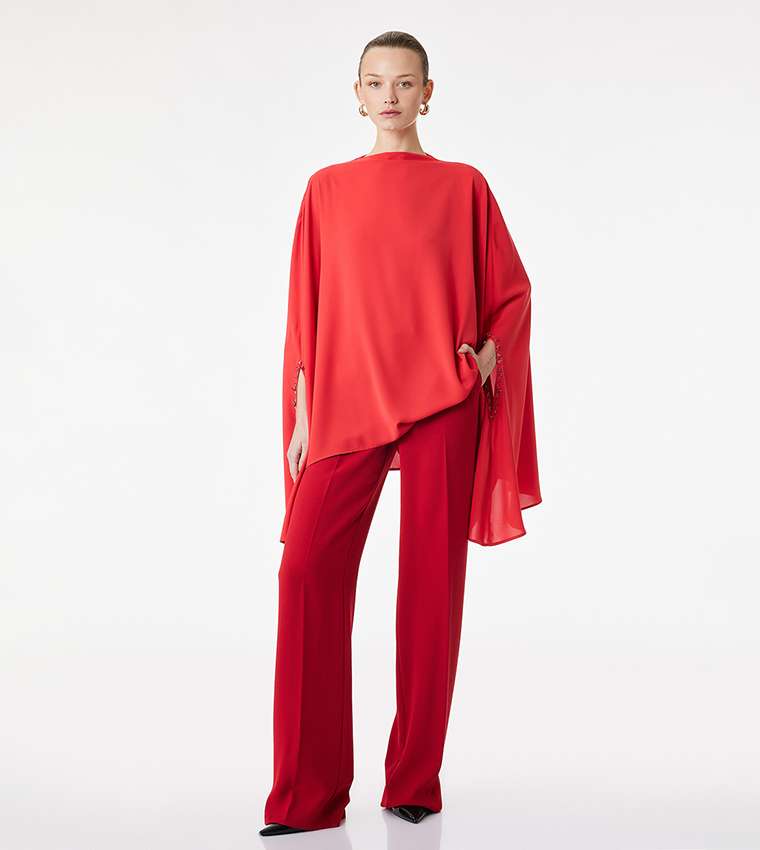 كوتون  توبات كاجوال  - أحمر Casual Tops