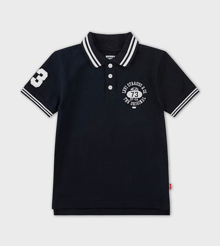 Embroidered Short Sleeves Polo T-Shirt