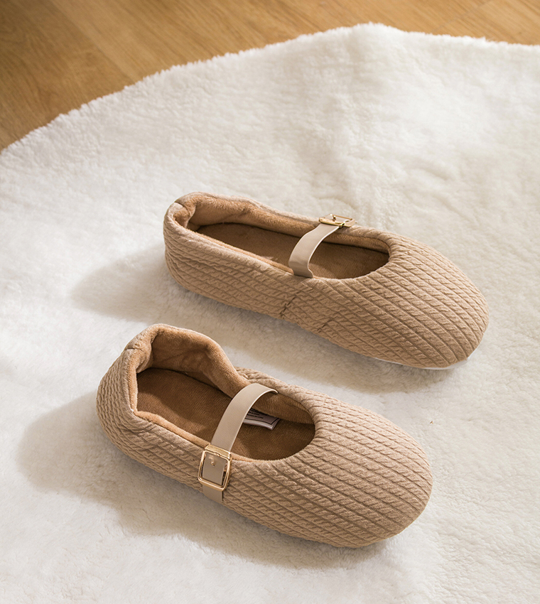 Knitted Patterned Home Slippers