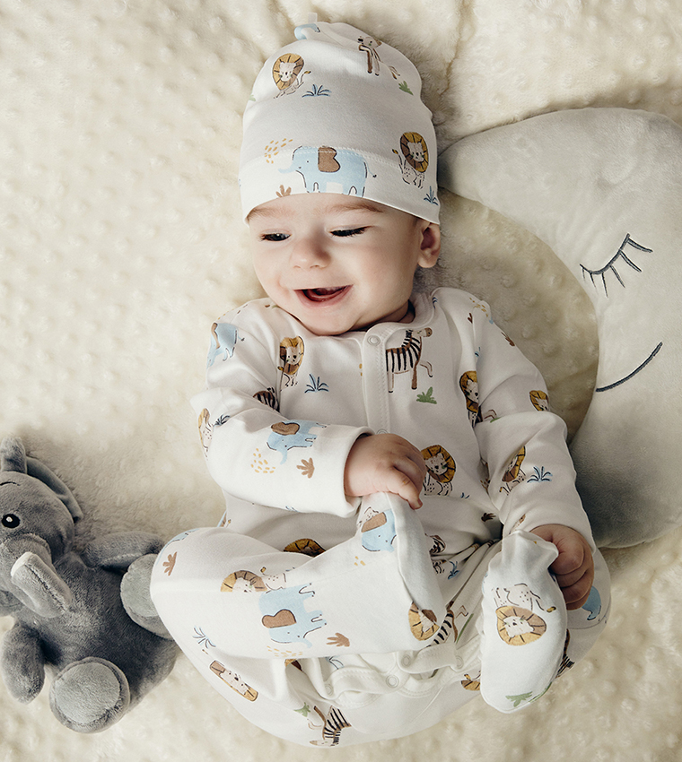 Printed Newborn Clothing Set