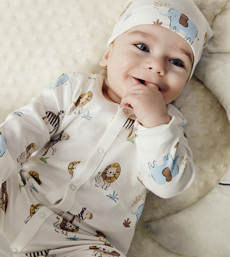Printed Newborn Clothing Set
