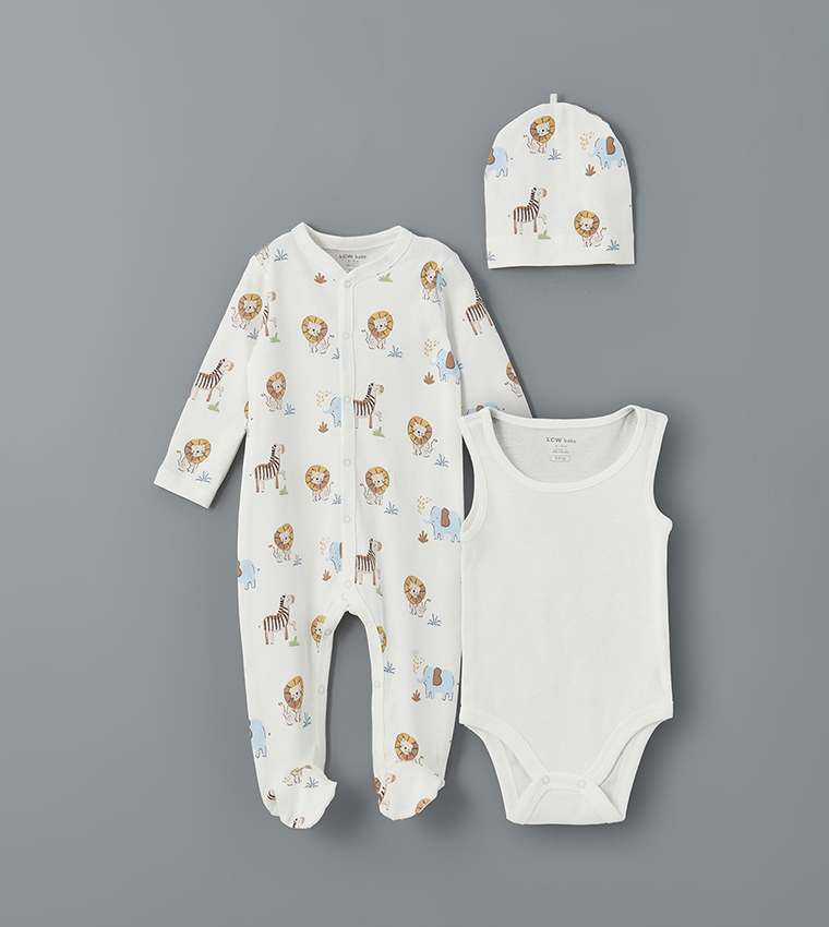 Printed Newborn Clothing Set