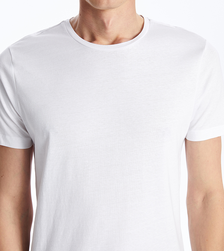 Solid Crew Neck T-Shirt