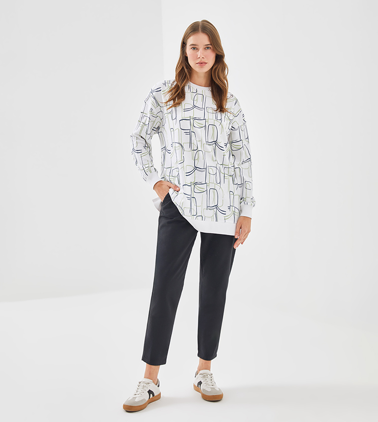 Drawstring Waist Slim Fit Pants