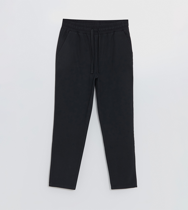 Drawstring Waist Slim Fit Pants