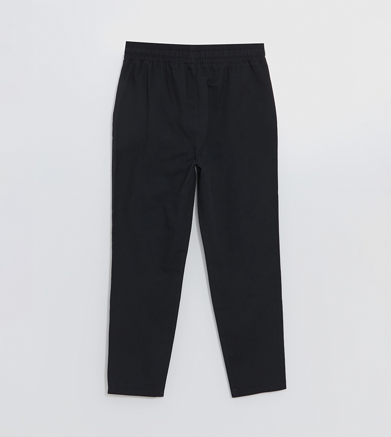Drawstring Waist Slim Fit Pants