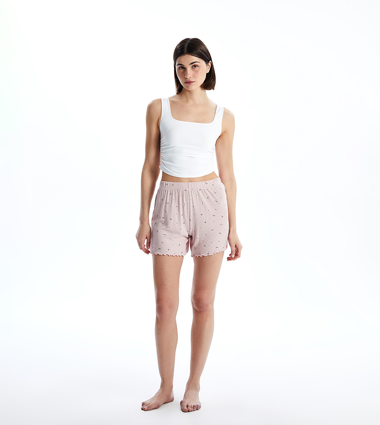 Ruched Square Neck Tank Top
