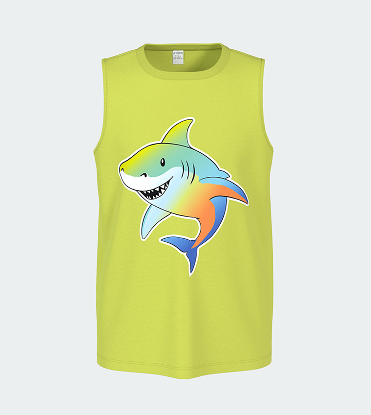 Printed Tank Top and Swim Shorts Set