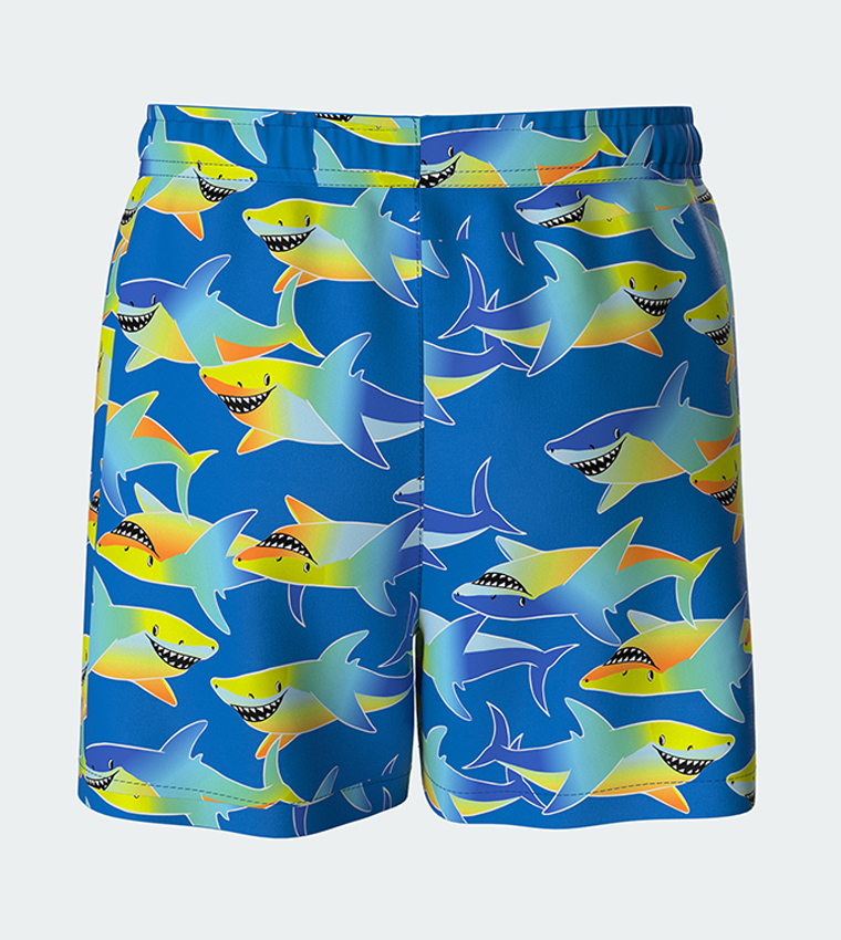 Printed Tank Top and Swim Shorts Set