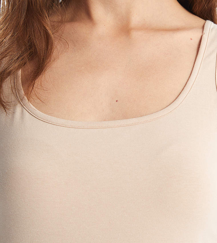 اٍل سي واي كيكي  توبات بلا أكمام  - لحمي Sleeveless Tops