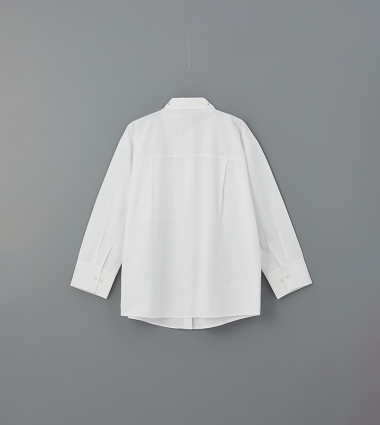 Rhinestone Embellished Oversized Tunic Shirt