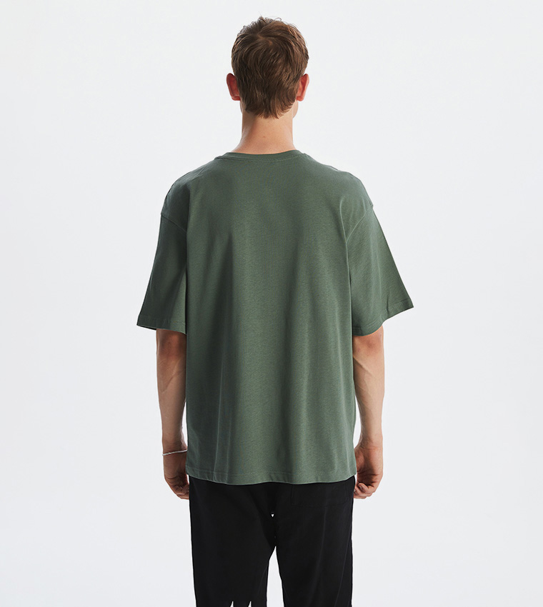 Solid Crew Neck T-Shirt