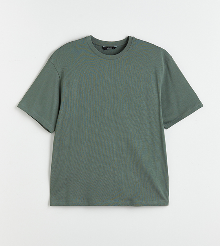 Solid Crew Neck T-Shirt