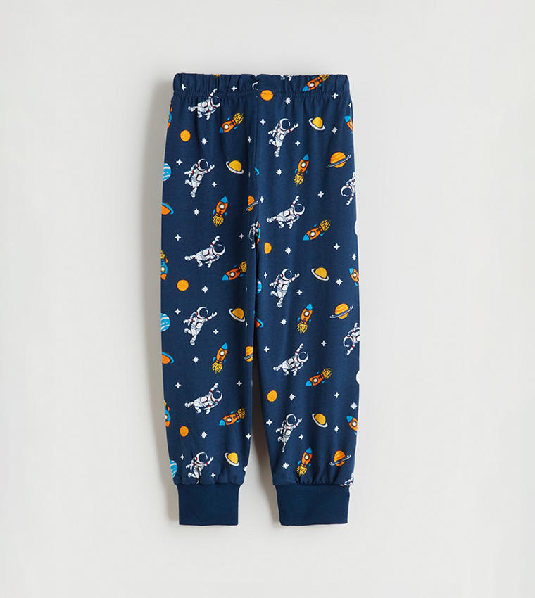 2-Pack Printed Elastic Waist Joggers