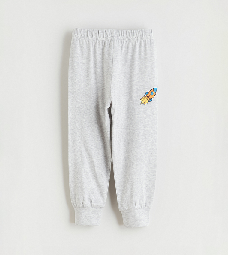 2-Pack Printed Elastic Waist Joggers