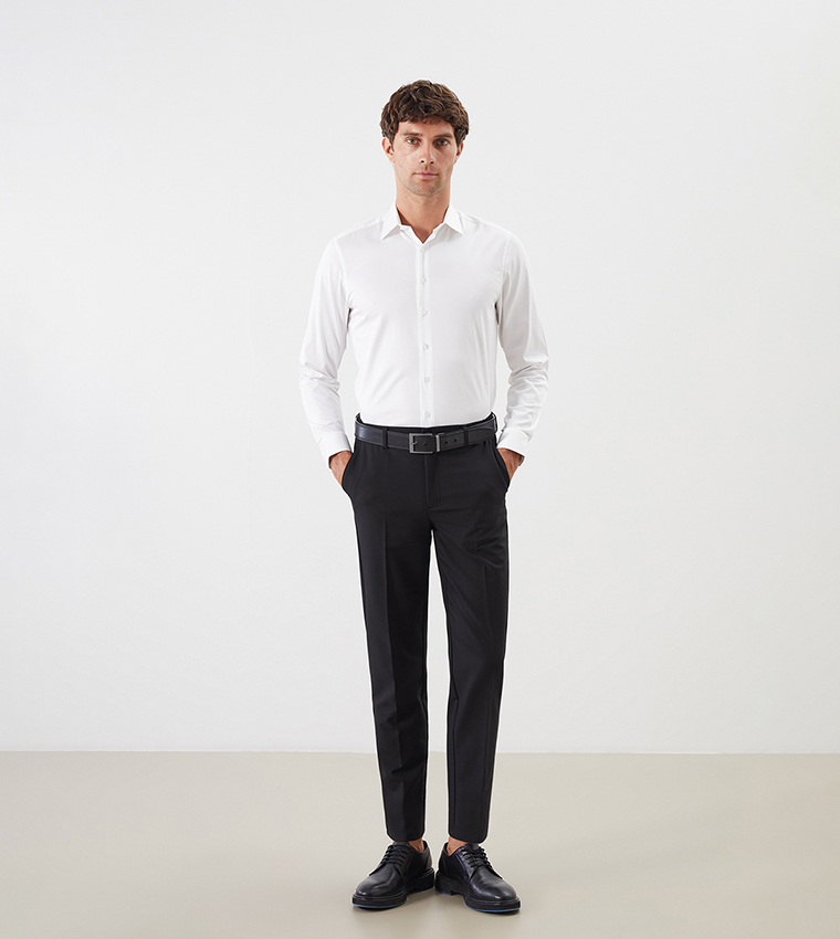 Solid Long Sleeves Regular Fit Shirt