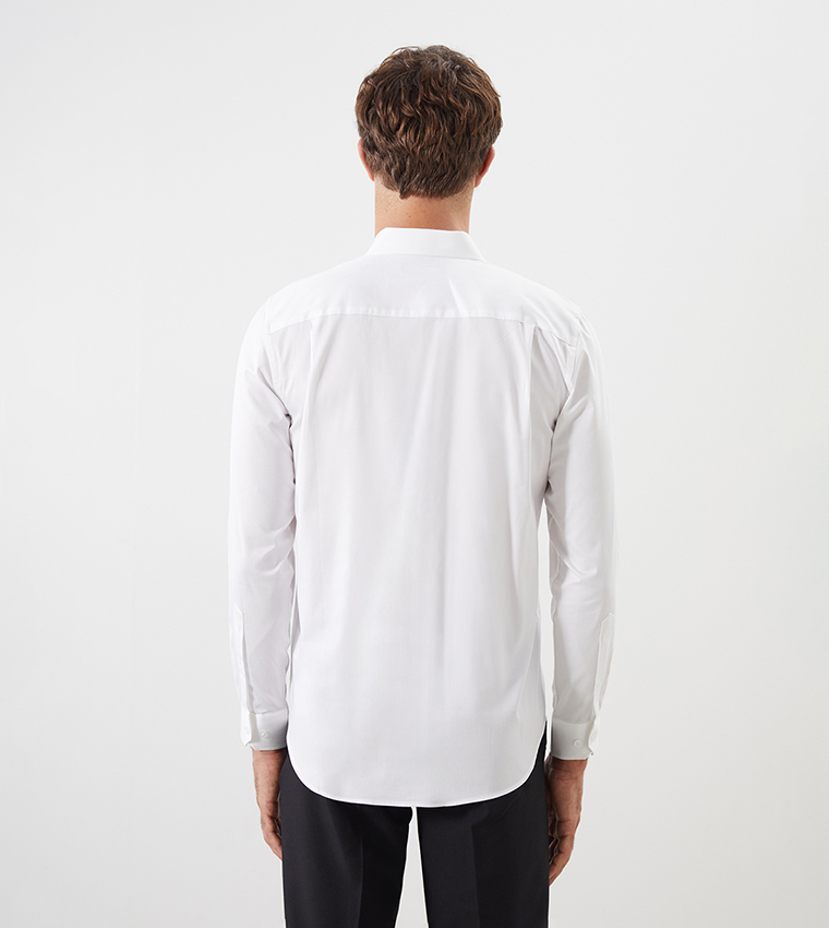 Solid Long Sleeves Regular Fit Shirt