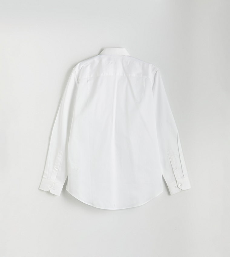 Solid Long Sleeves Regular Fit Shirt