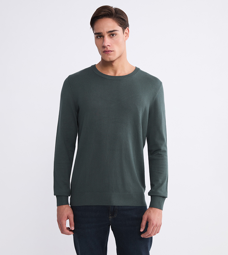 CLASSIC Knitted Crew Neck Tricot Sweater