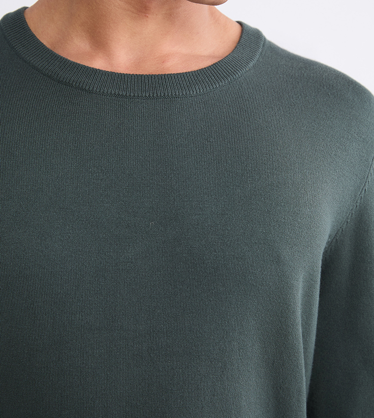 CLASSIC Knitted Crew Neck Tricot Sweater