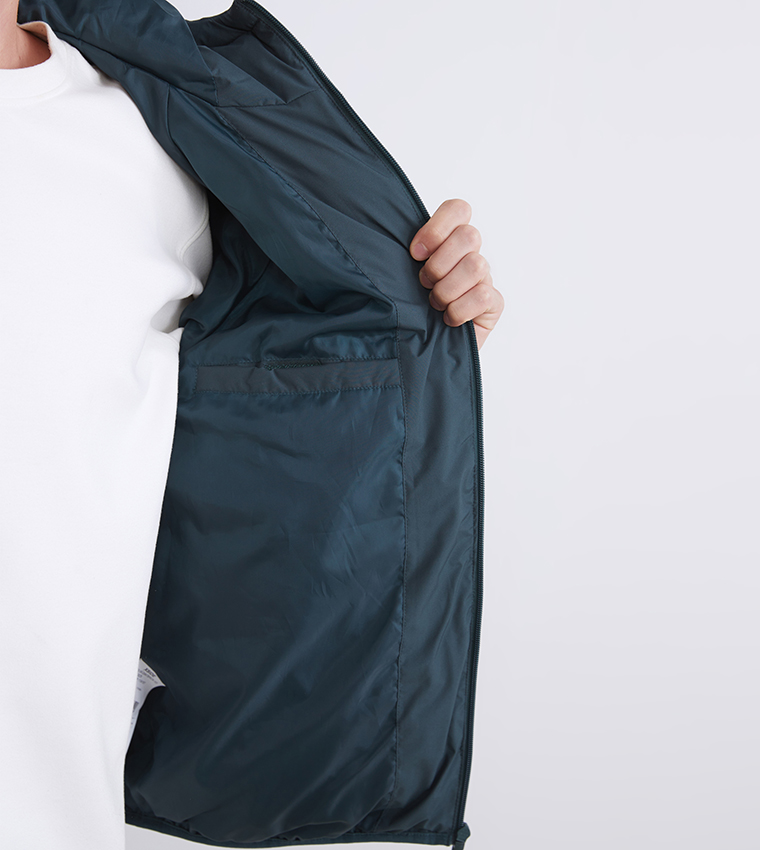 Quilted Slim Fit Hooded Puffer Jacket