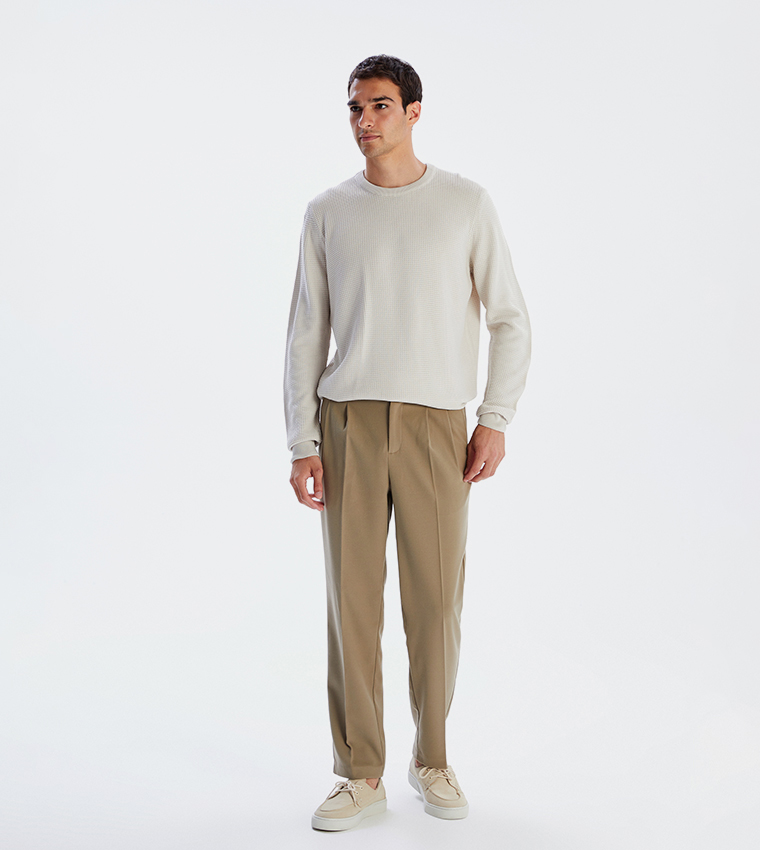 بنطال بخصر متوسط 