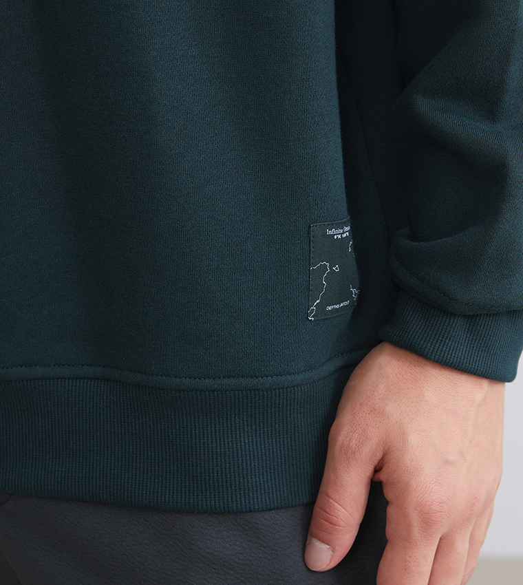 Solid Long Sleeves Sweatshirt
