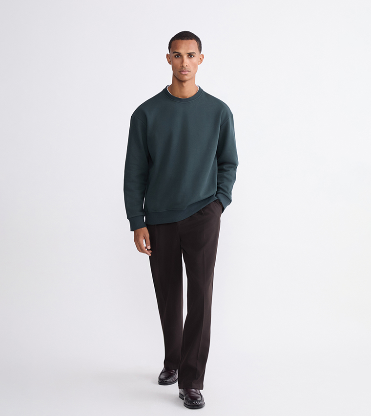 Solid Long Sleeves Sweatshirt