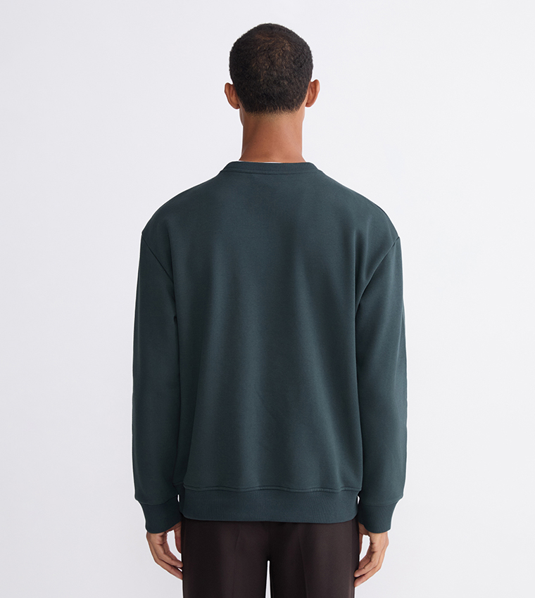 Solid Long Sleeves Sweatshirt