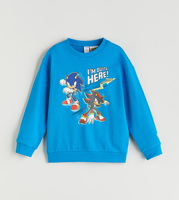 Printed Crew Neck Sweatshirt