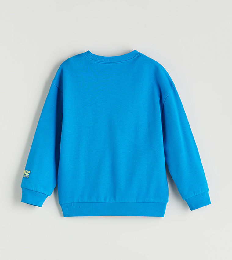 Printed Crew Neck Sweatshirt