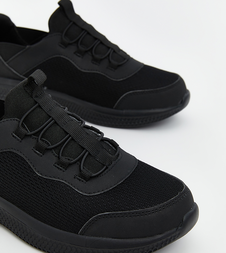 Mesh Detail Slip-On Shoes