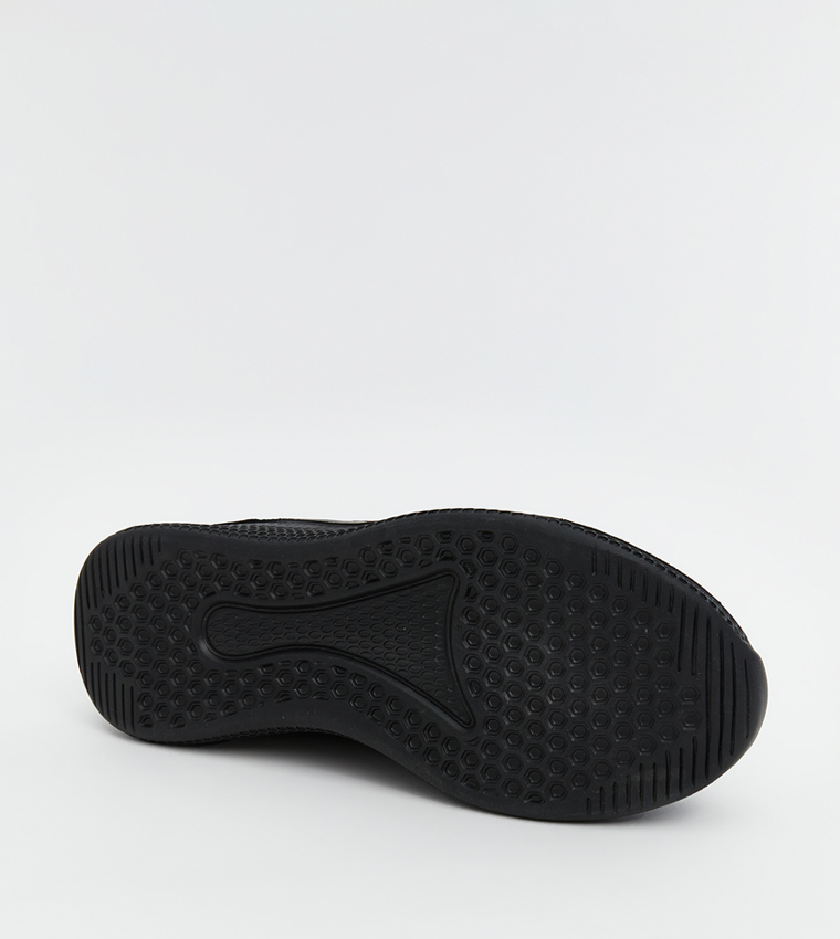 Mesh Detail Slip-On Shoes