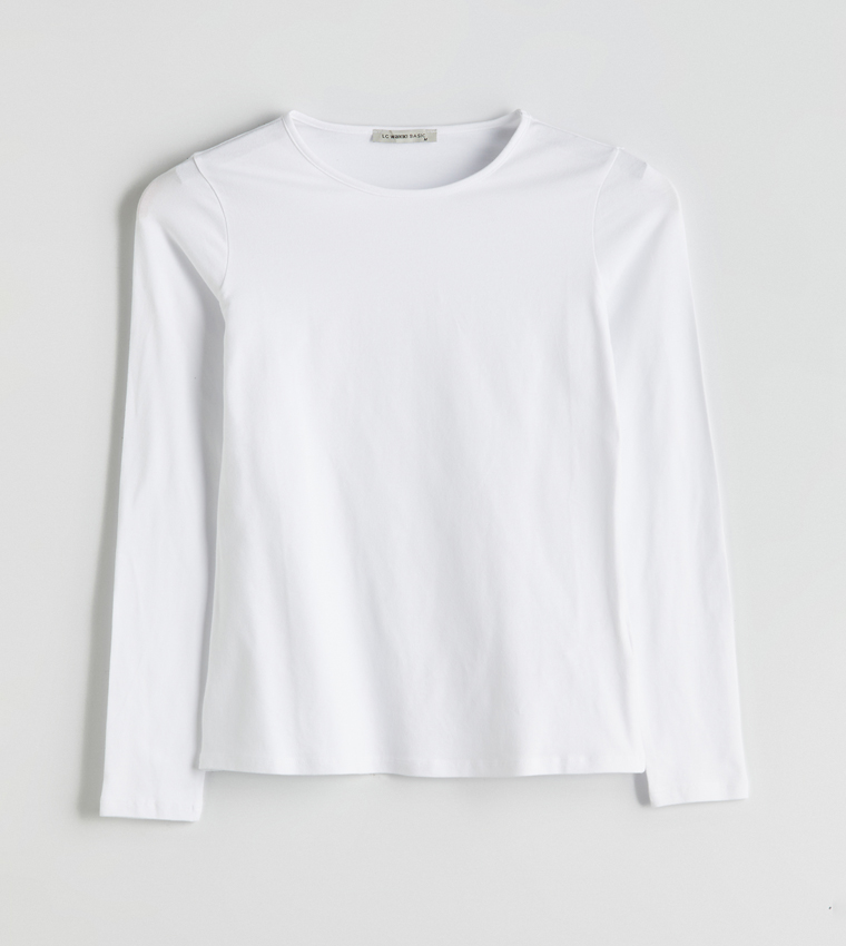Solid Long Sleeves Casual T-Shirt