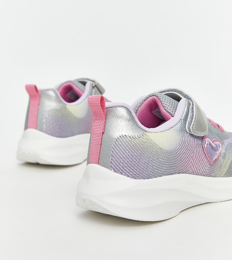 Textured Velcro Closure Sneakers