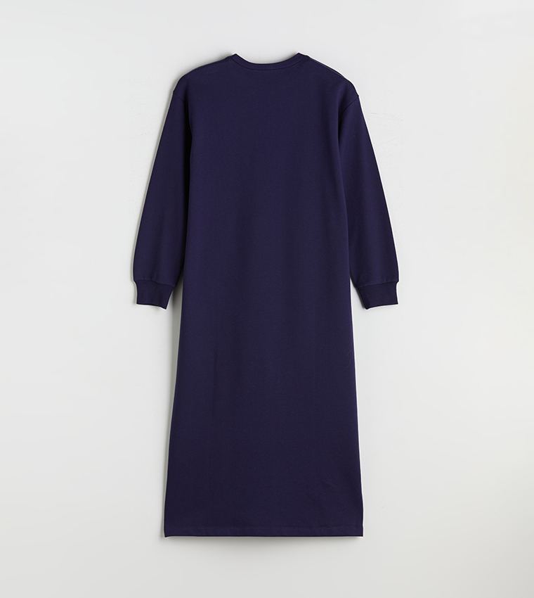 Long sleeve Jersey Midi Dress