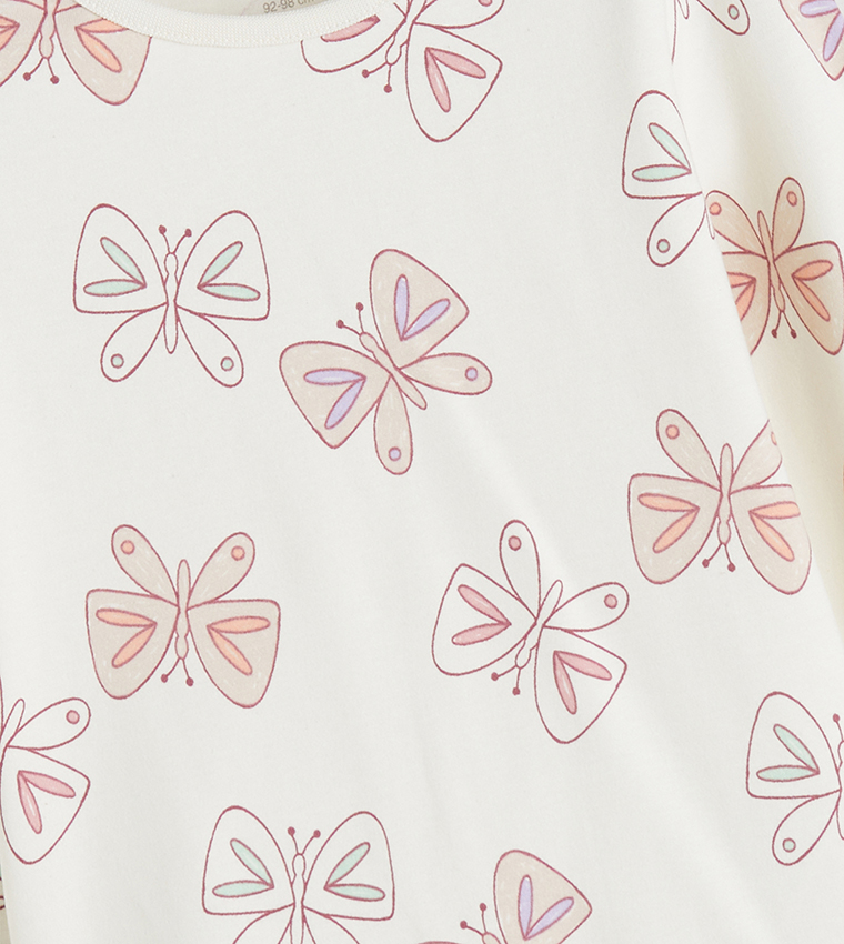 Printed Long Sleeves Pyjama Set