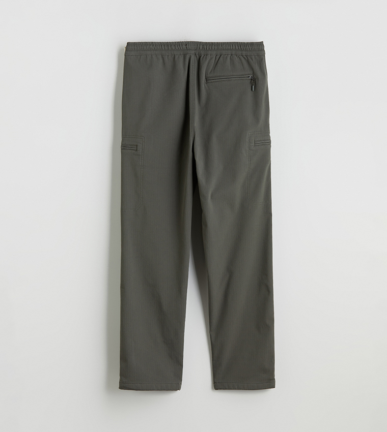 Mid Rise Standard Fit Cargo Trousers