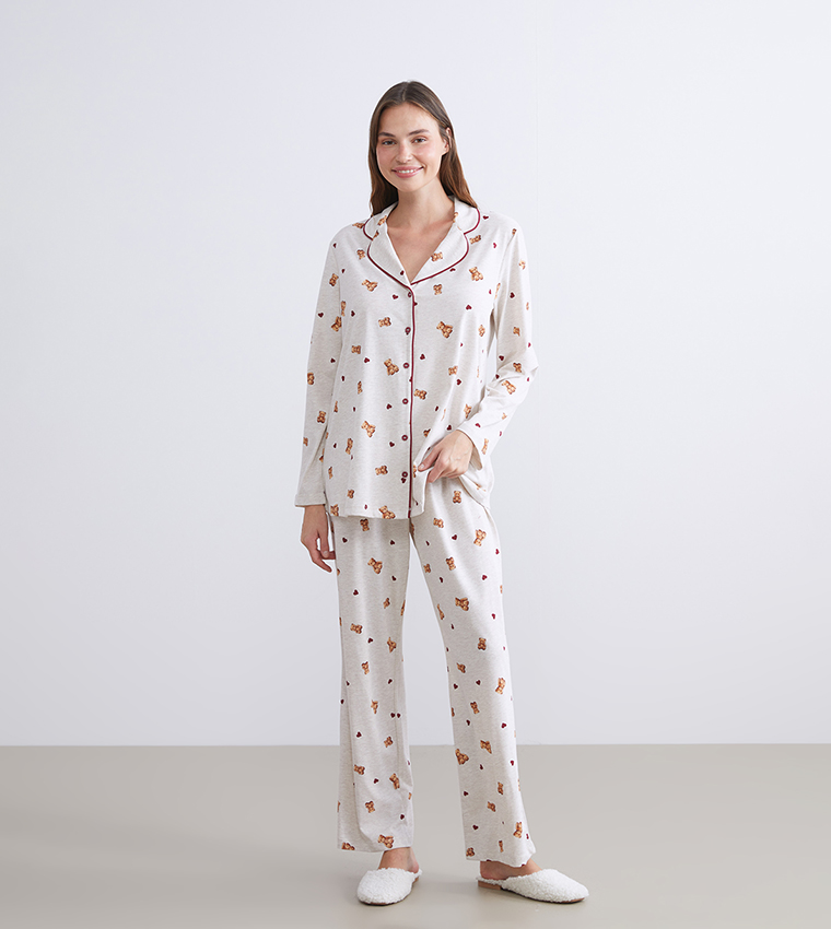 Maternity Printed Pyjama Set