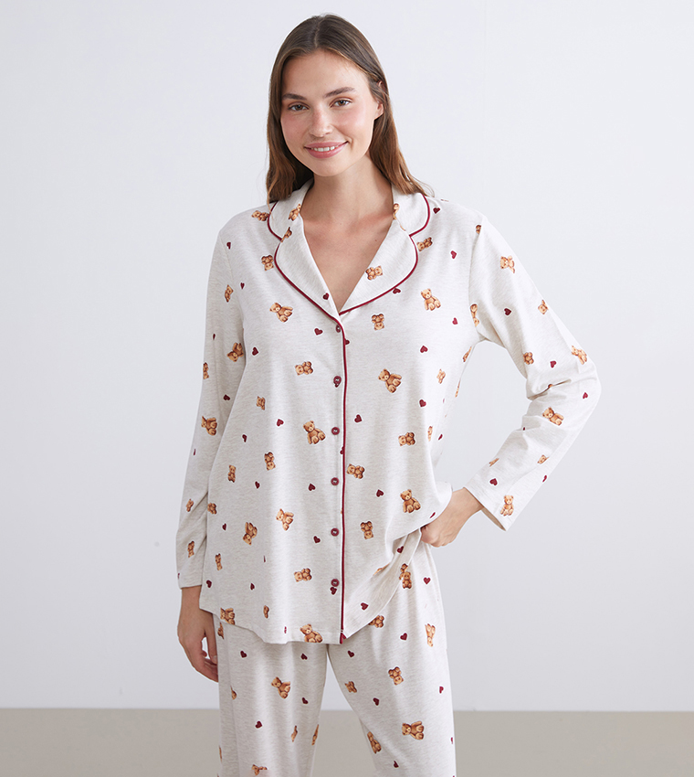 Maternity Printed Pyjama Set