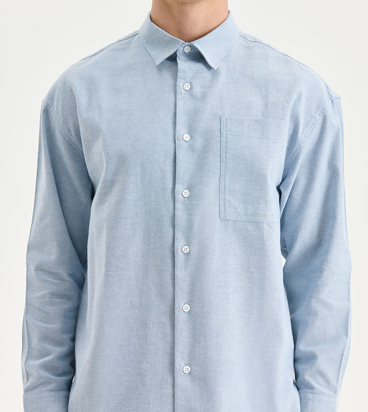Pocket Detail Long Sleeves Shirt