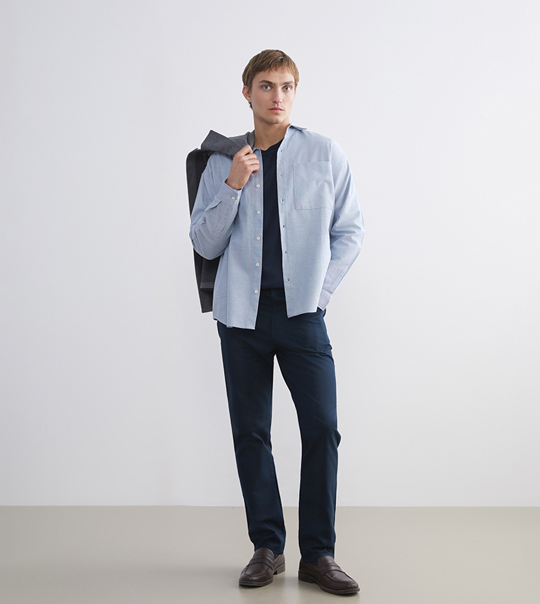 Pocket Detail Long Sleeves Shirt